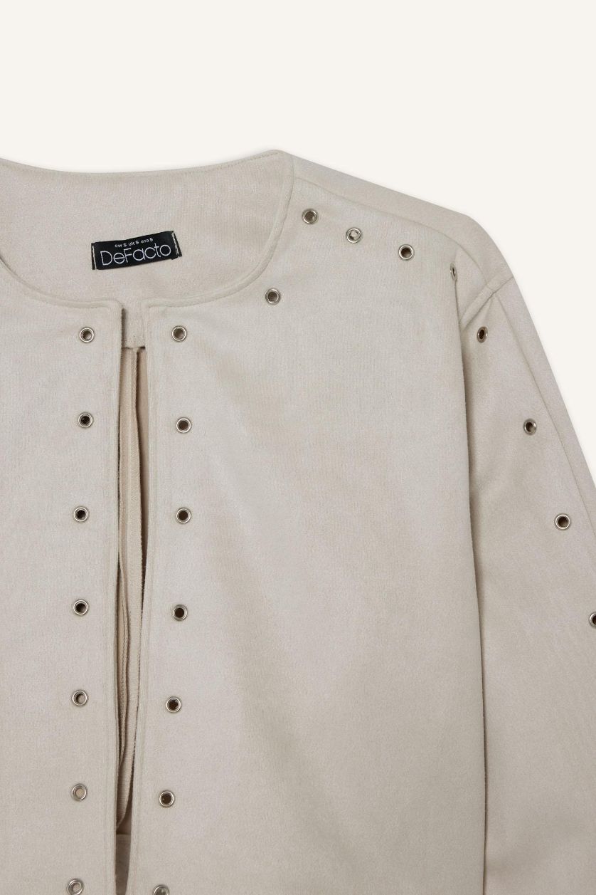 WOMAN Stone Crop Suede Jacket