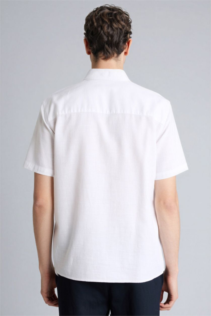 Мужчины Белый Рубашка из 100% хлопка