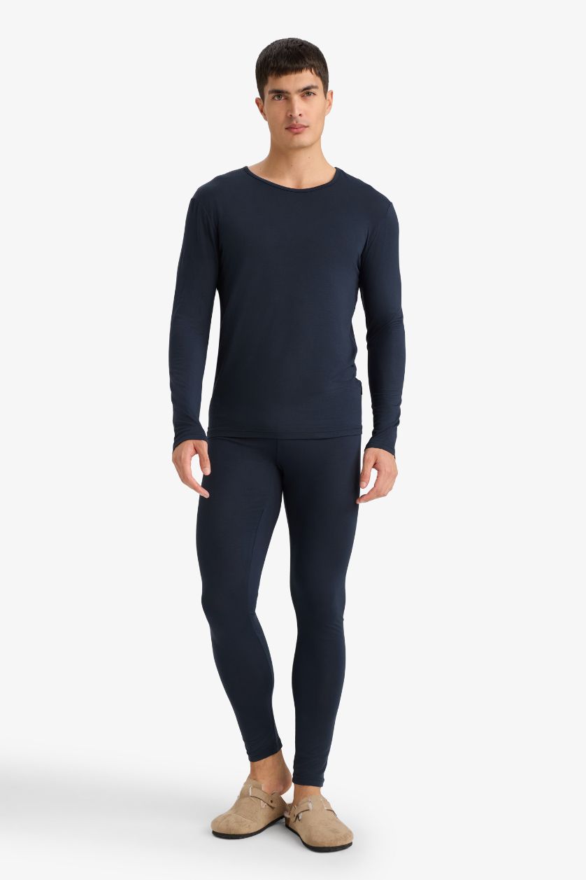 HOMME Marin Collant thermique Coupe régulière