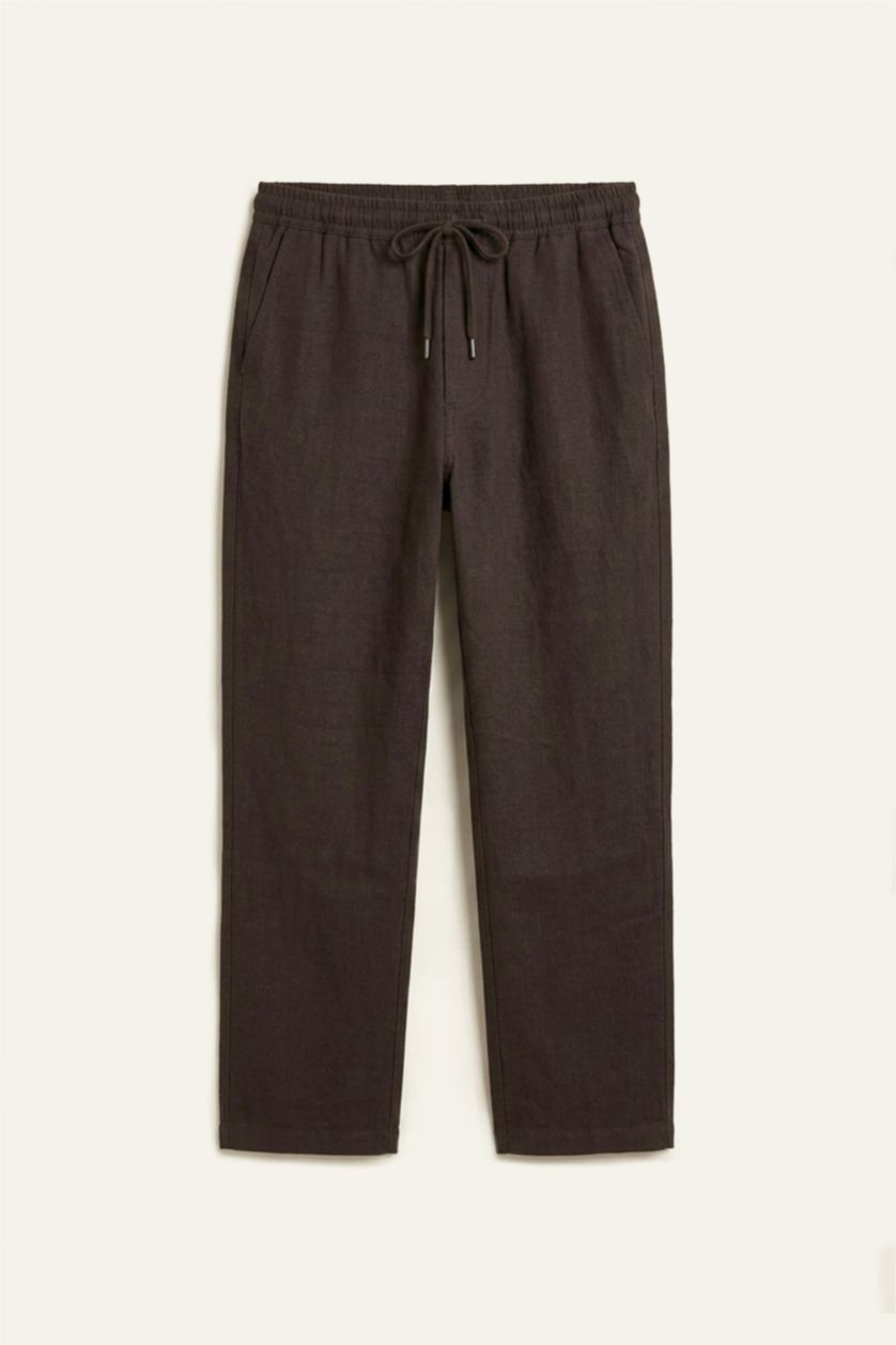 Men Brown Baggy Fit Trousers