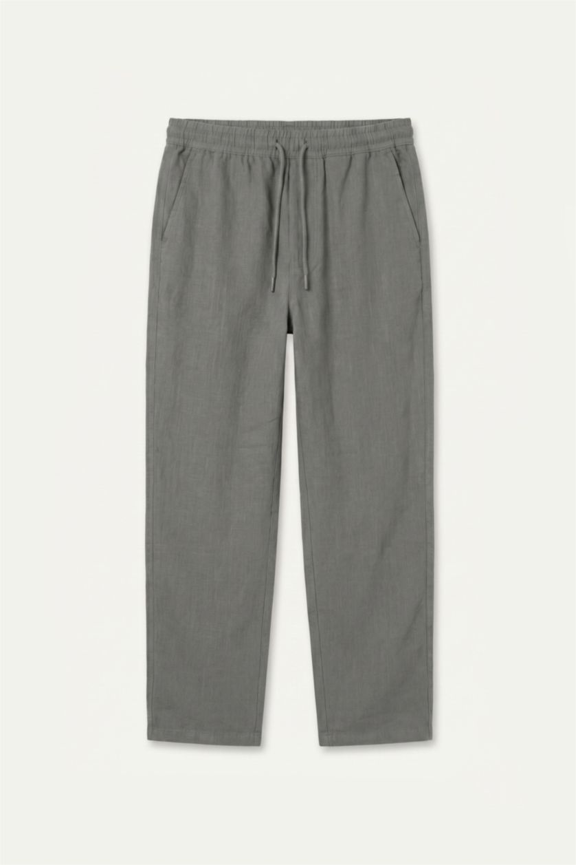Men Green Baggy Fit Trousers