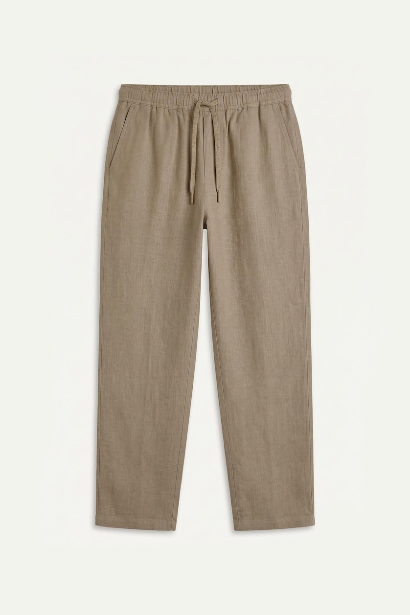 Erkek Meşe Yeşili %100 Pamuk Baggy Fit Pantolon