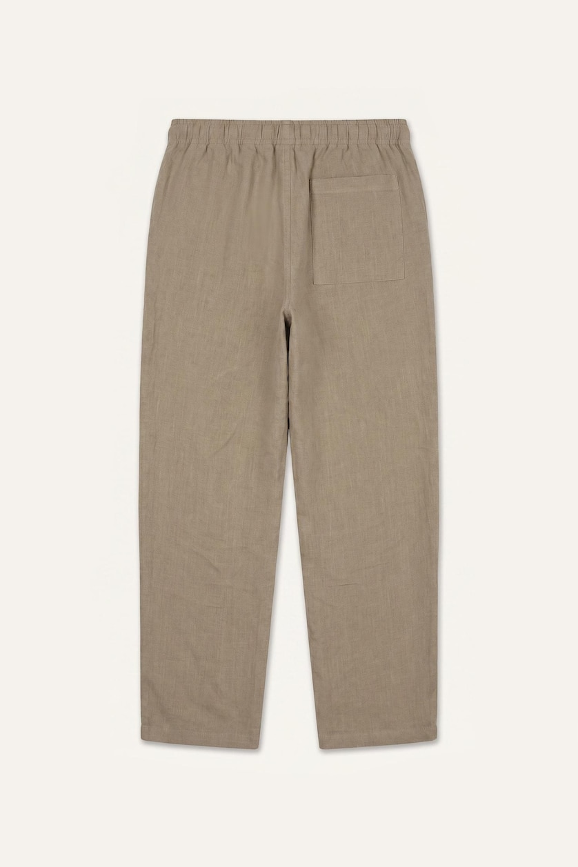 Erkek Meşe Yeşili %100 Pamuk Baggy Fit Pantolon