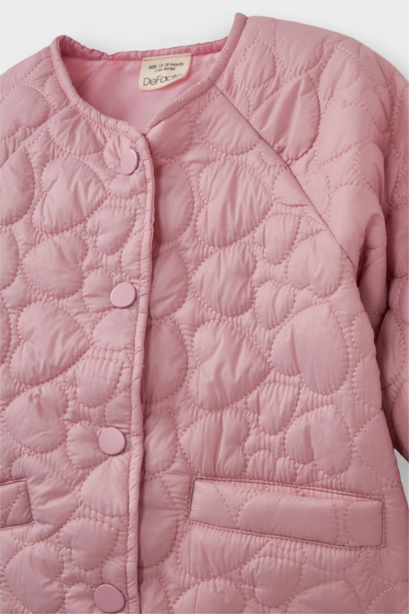 Kız Bebek Koyu Gülkurusu Mont Kız Bebek