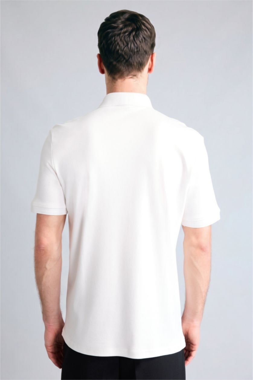 رجال اوف وايت Regular Fit Polo Collar Short Sleeve Polo T-Shirt