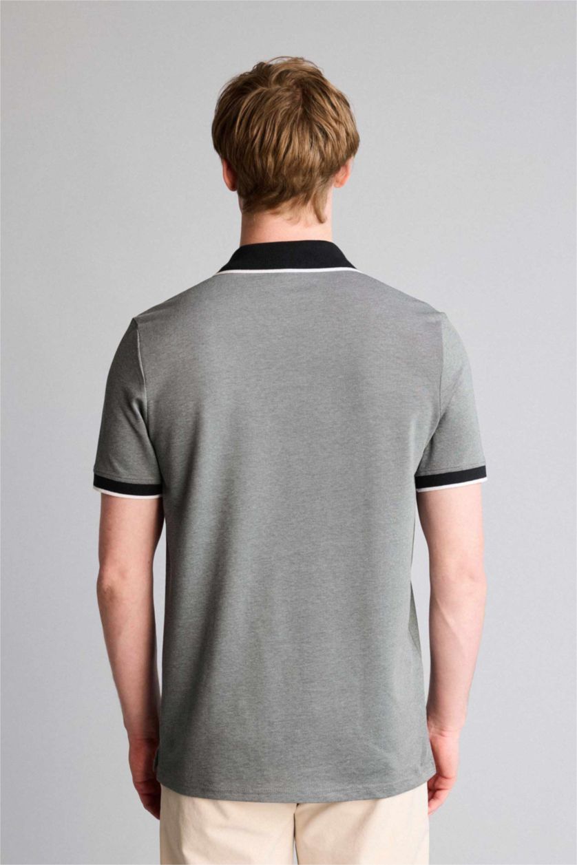 Erkek Antrasit Kısa Kollu Polo Tişört