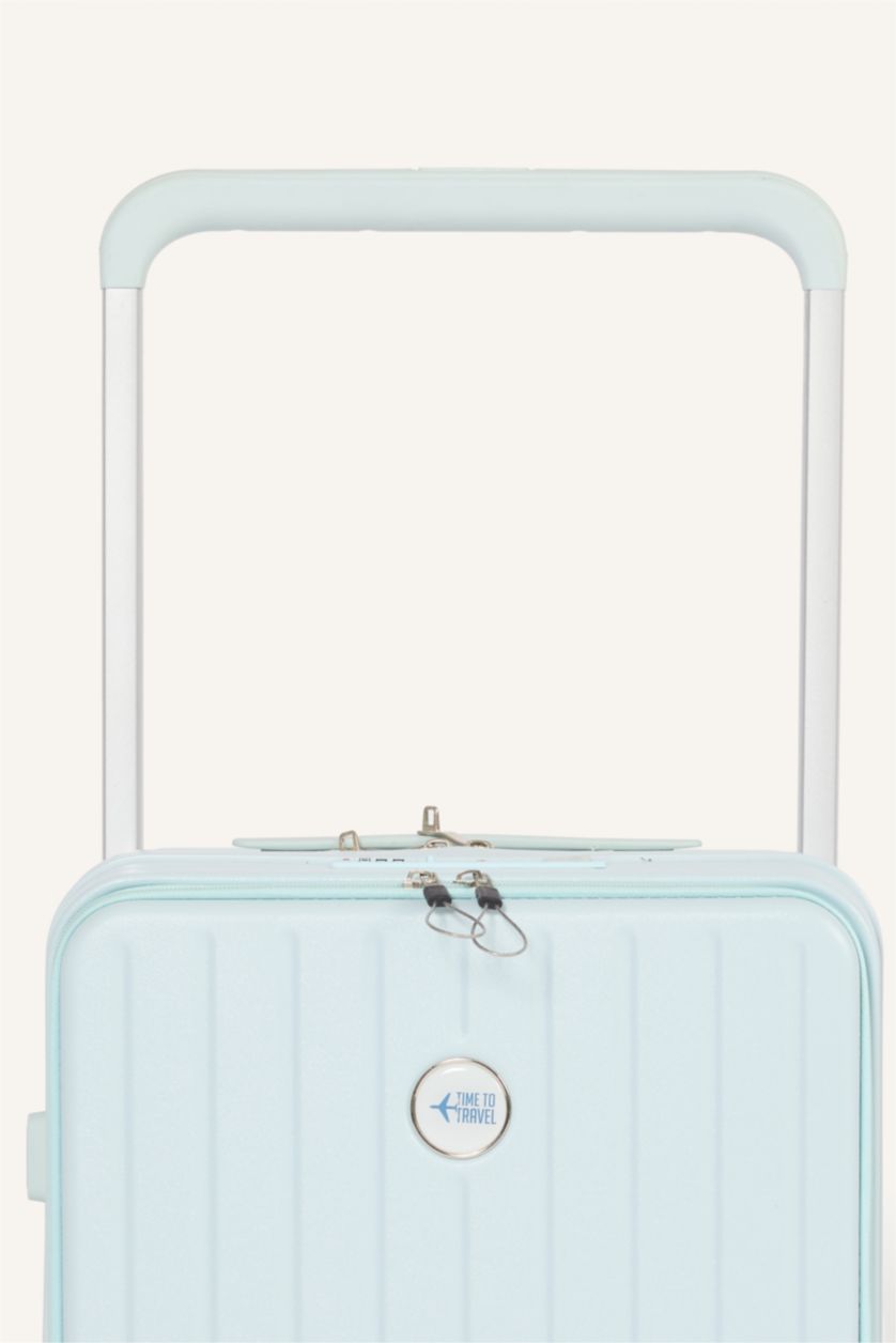 Kadın Baby Blue-Küçük Unisex Sert Kapaklı Küçük Valiz