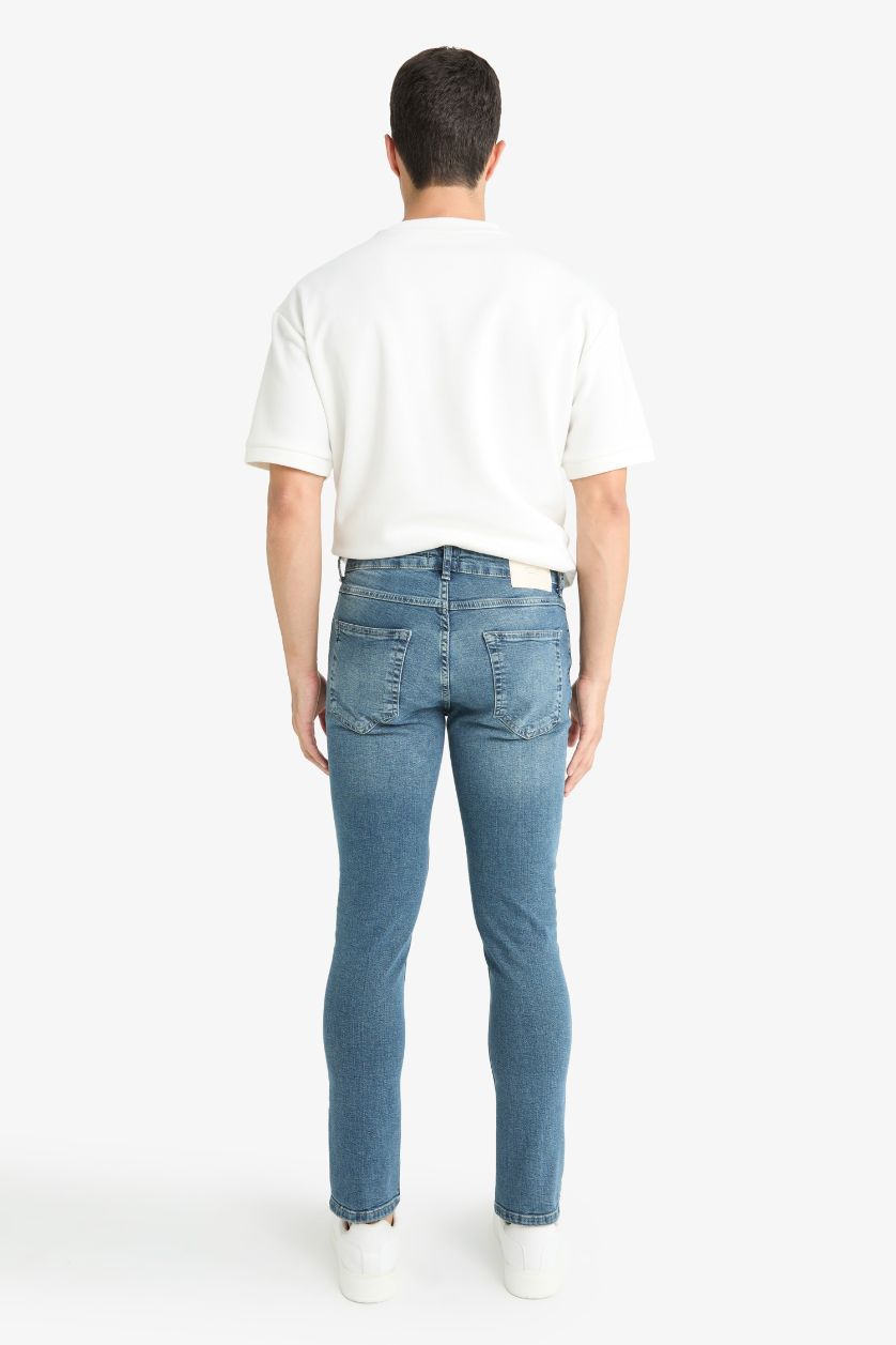 HOMME Vert Clair Jean Pedro slim taille normale à jambe étroites