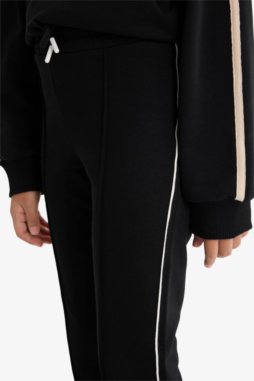 Girls & Teens Black Girl Flare Fit Elastic Waist Sweatpants