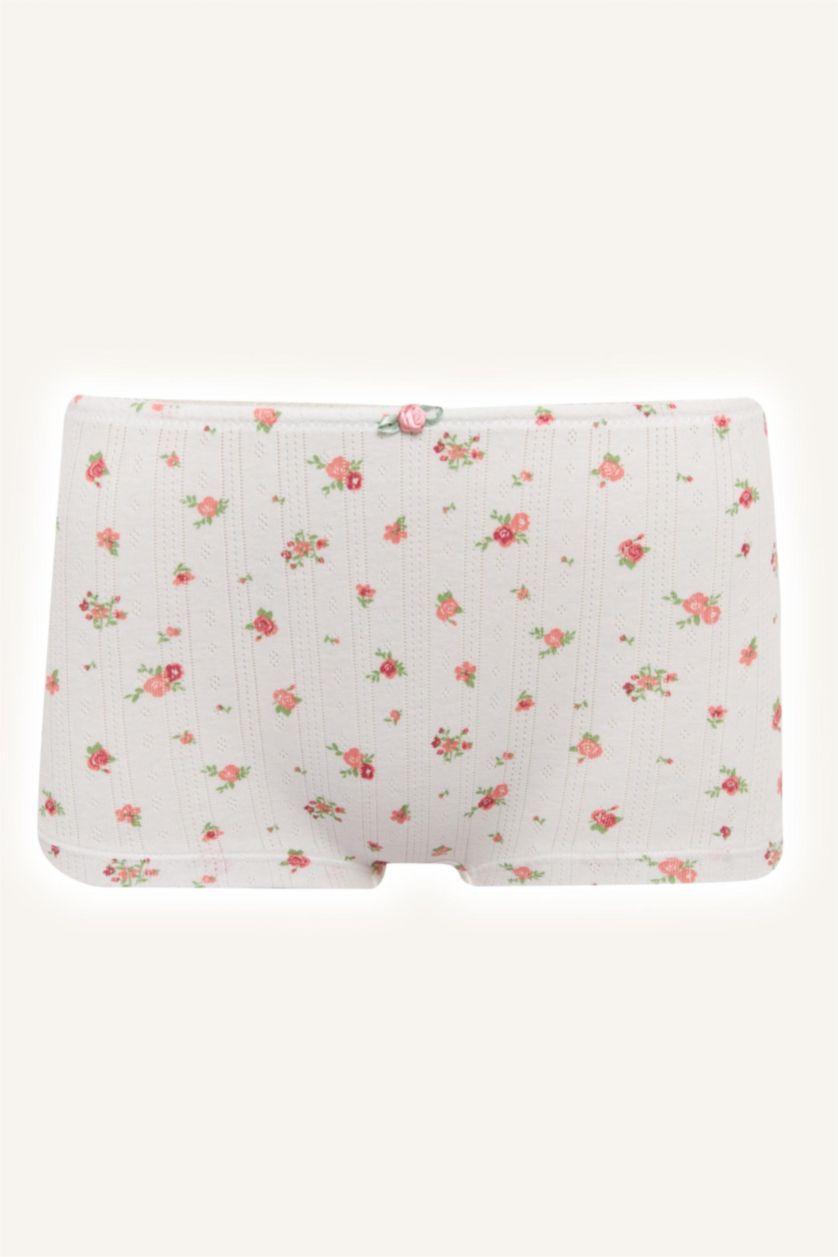 Women Rose Cotton Slip Panty