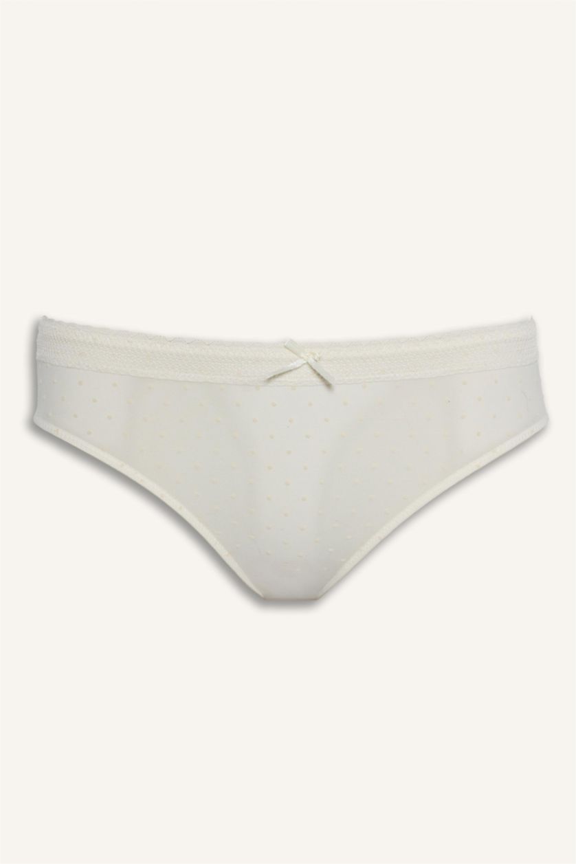 نساء اوف وايت كلوت برازيلي تول مفصل بالدانتيل