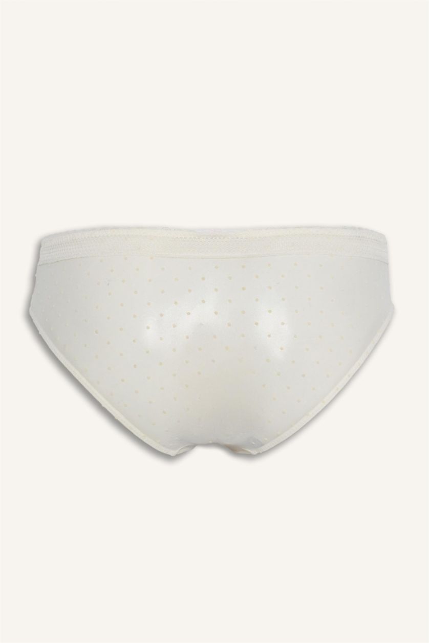 نساء اوف وايت كلوت برازيلي تول مفصل بالدانتيل