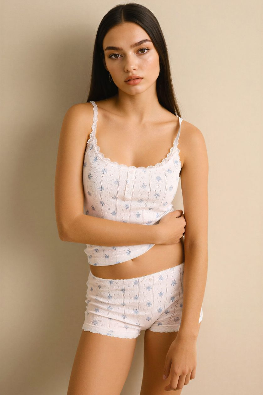 حريمي اوف وايت فانيلة قطن