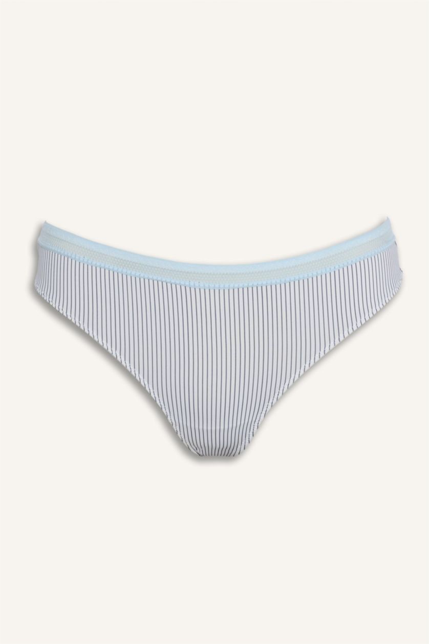 Woman White Micro Slip Panty