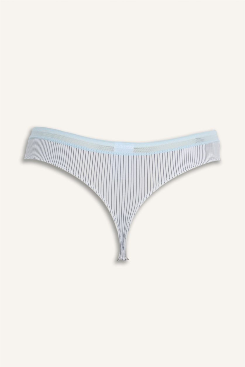 Woman White Micro Slip Panty