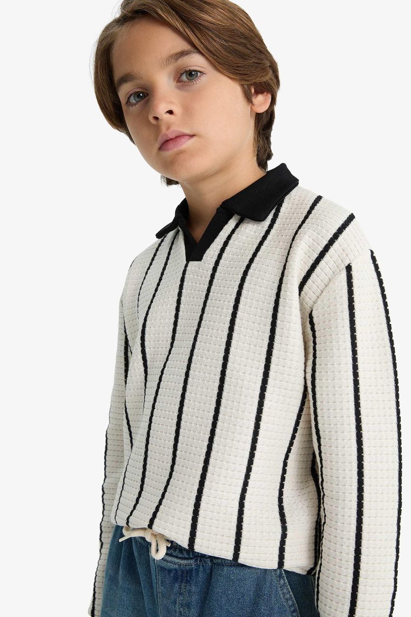 أولاد اوف وايت تيشيرت بولو ولادي نص ردن وافل قصة عادية