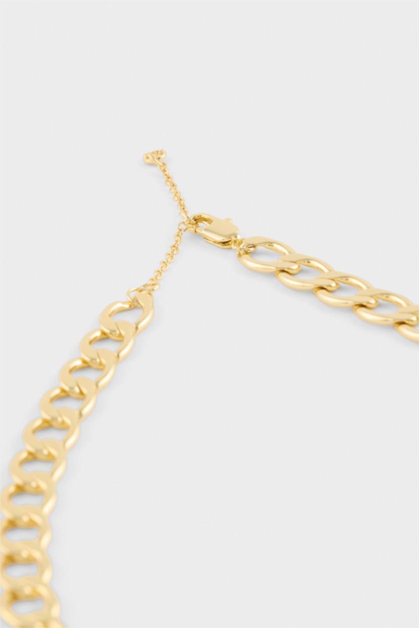 Kadın Altın Reis X DeFacto Zincir Desenli Gold Kolye