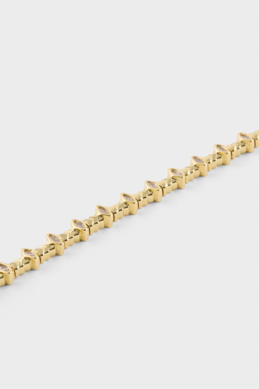 Kadın Altın Reis X DeFacto Taşlı Gold Bileklik