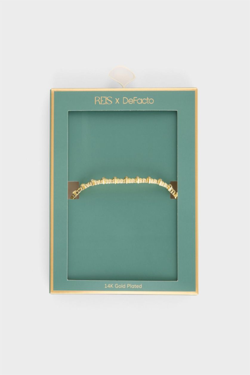 Kadın Altın Reis X DeFacto Taşlı Gold Bileklik