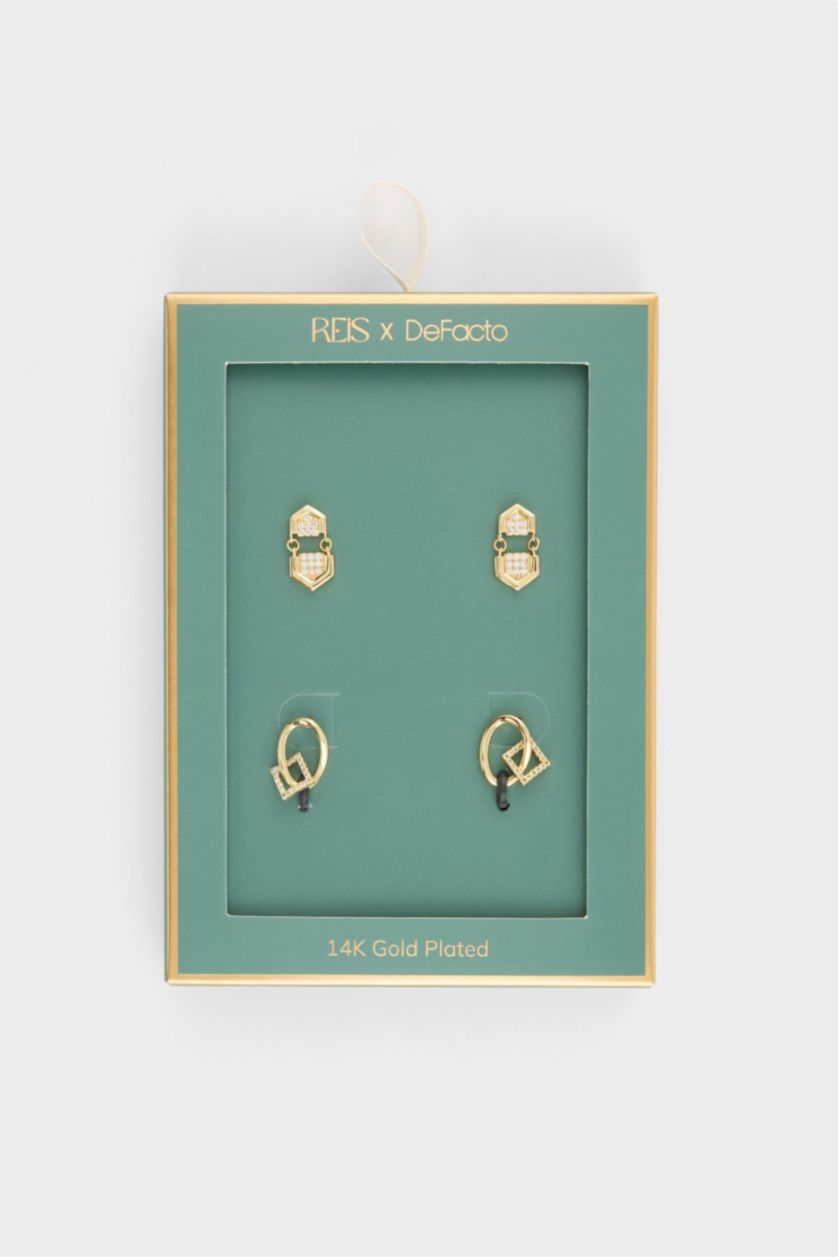 Kadın Altın Reis X DeFacto 2'li Gold Küpe