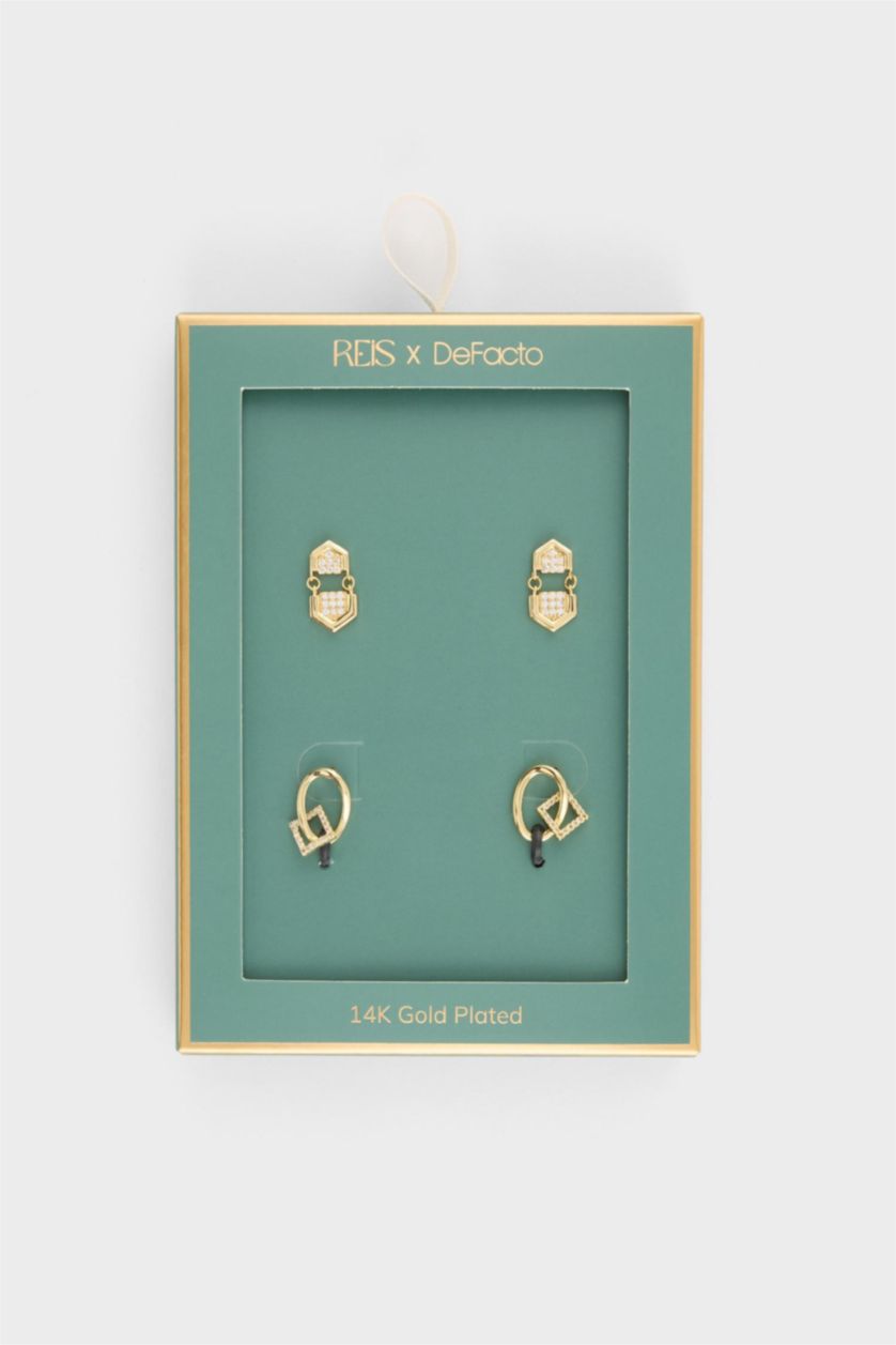 Kadın Altın Reis X DeFacto 2'li Gold Küpe