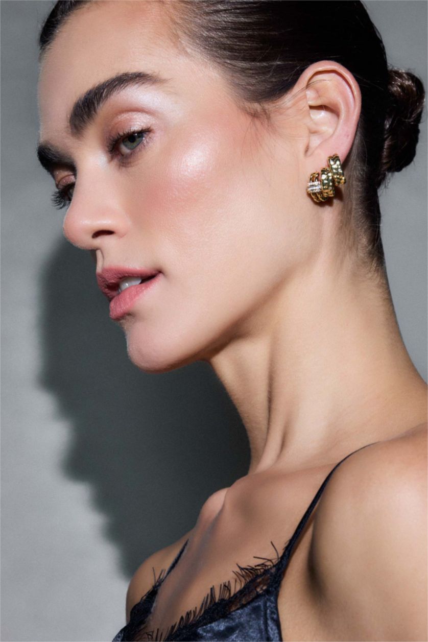 Kadın Altın Reis X DeFacto 2'li Gold Küpe