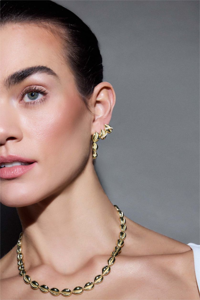 Kadın Altın Reis X DeFacto 2'li Gold Küpe