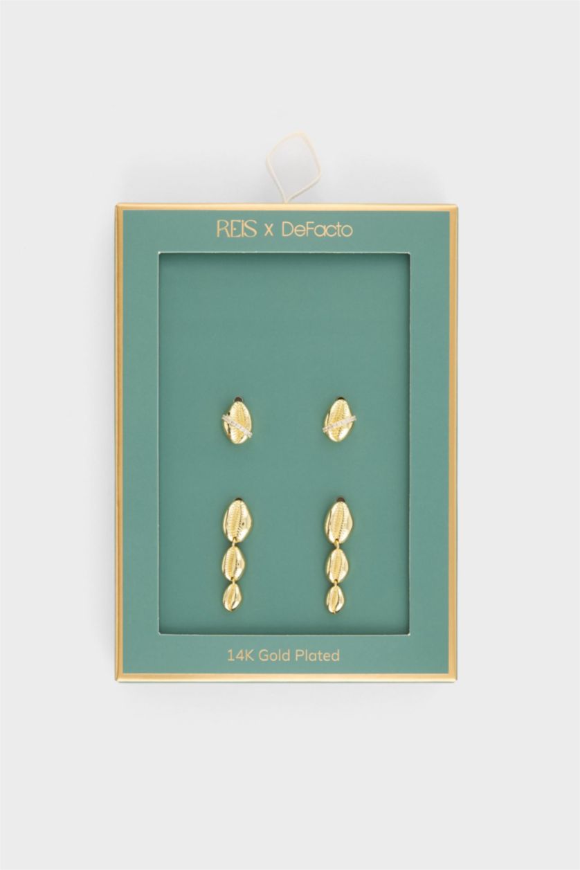 Kadın Altın Reis X DeFacto 2'li Gold Küpe