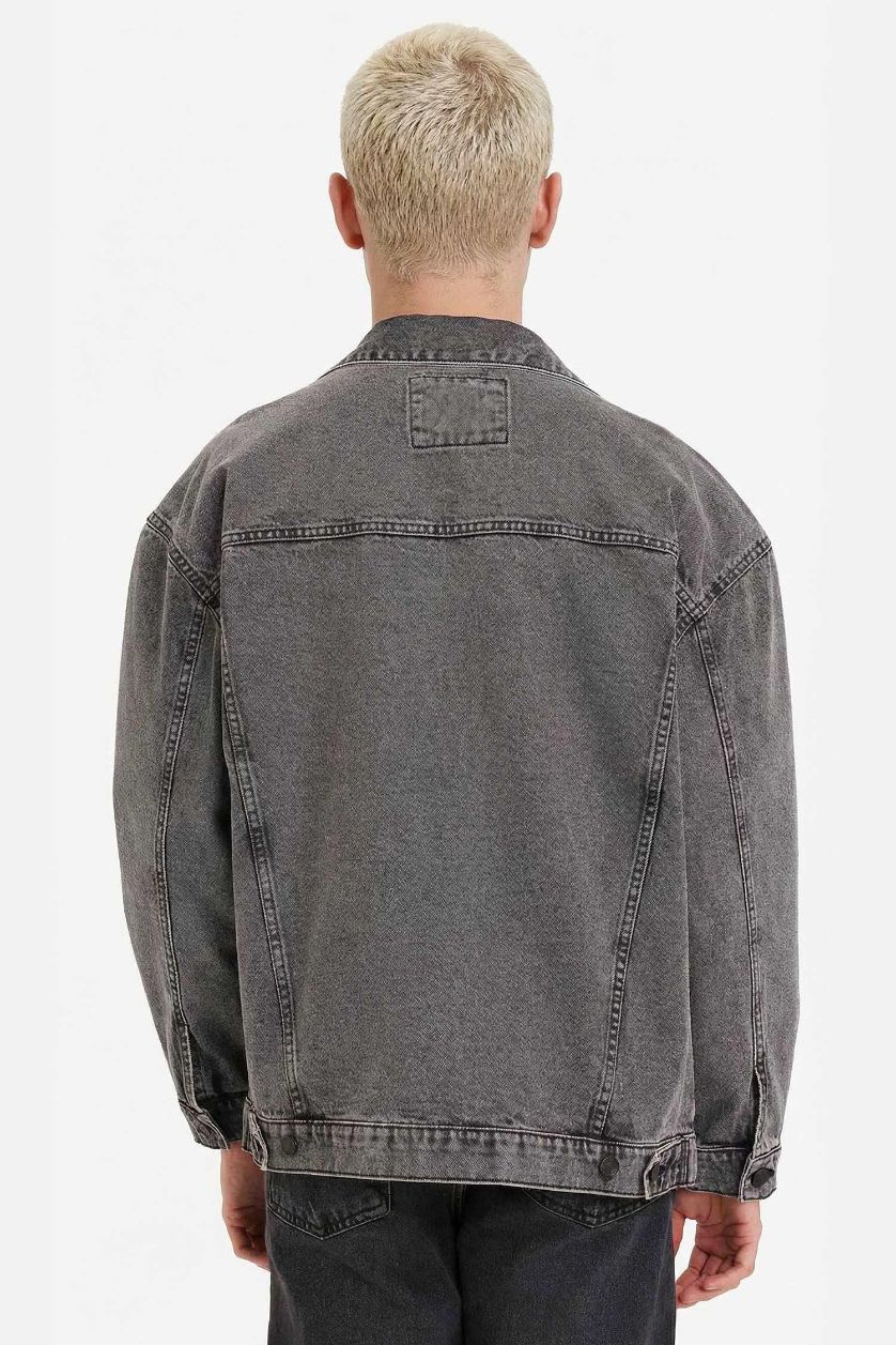 رجال أنثرا جاكيت جينز اوفر سايز