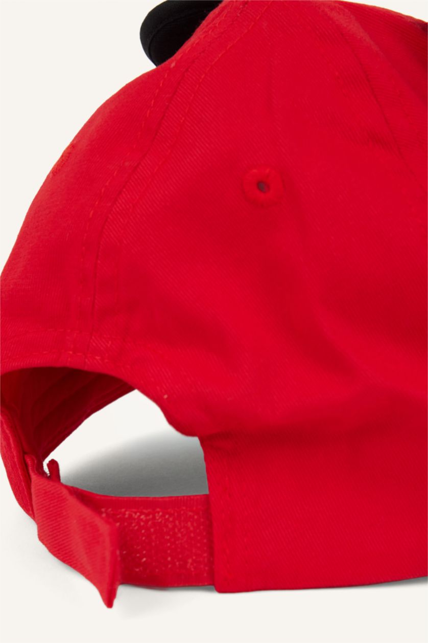Young Girls - Teen Girls Red Girl Cotton 3D Mickey & Minnie Licensed Hat