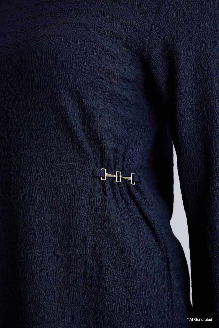 Women NAVY Accessory Details T-Shirt