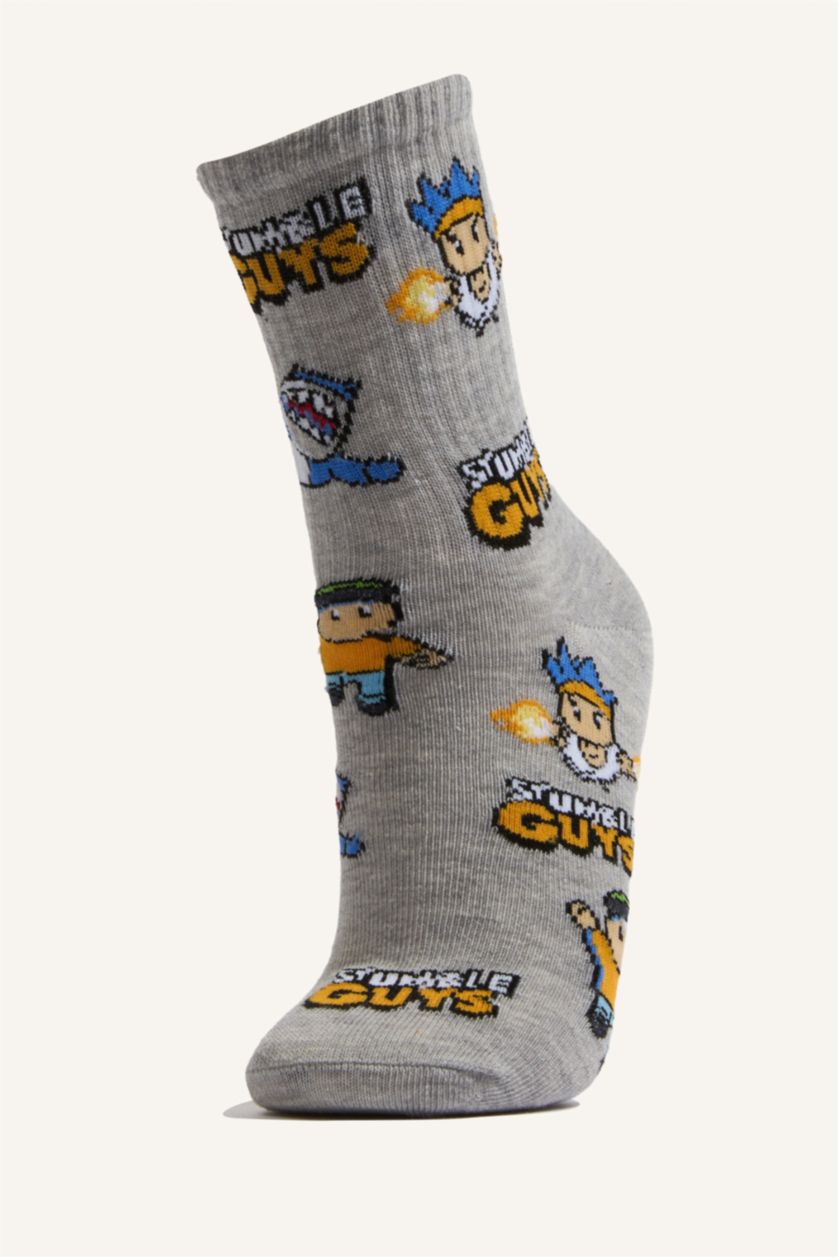 Erkek Çocuk - Genç Erkek Karma Pamuklu 2'Li Çorap Erkek Çocuk