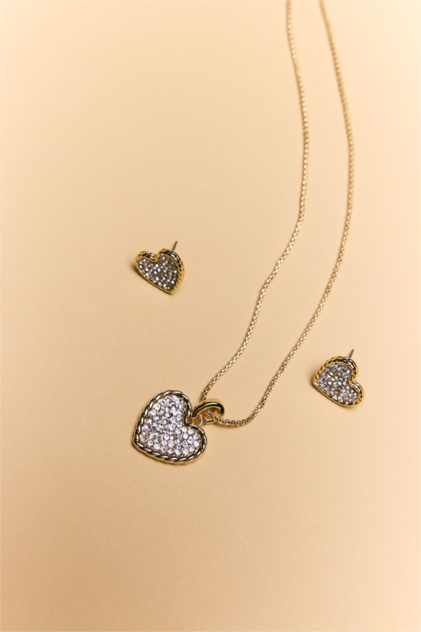 Kadın Altın Kadın 2'li Takı Seti