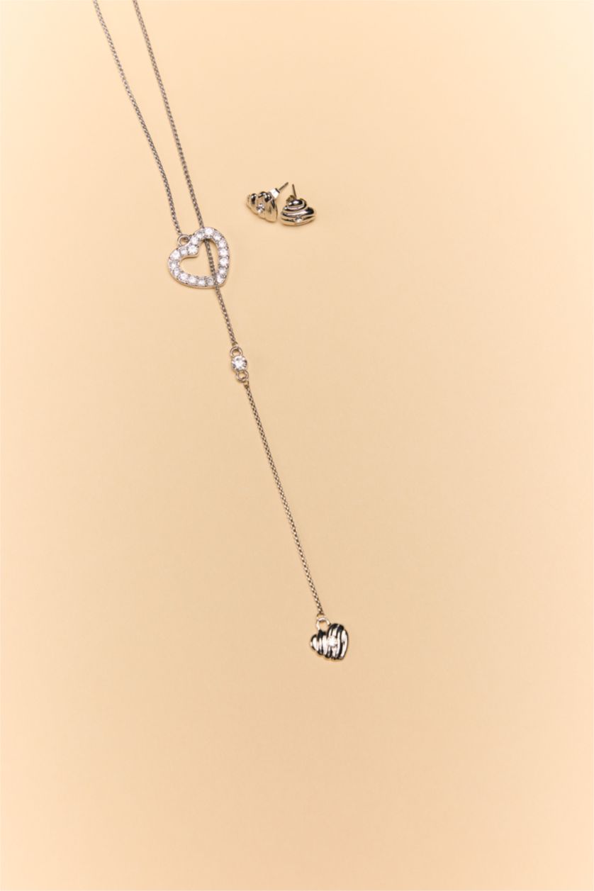 Kadın Gümüş Kadın 2'li Takı Seti