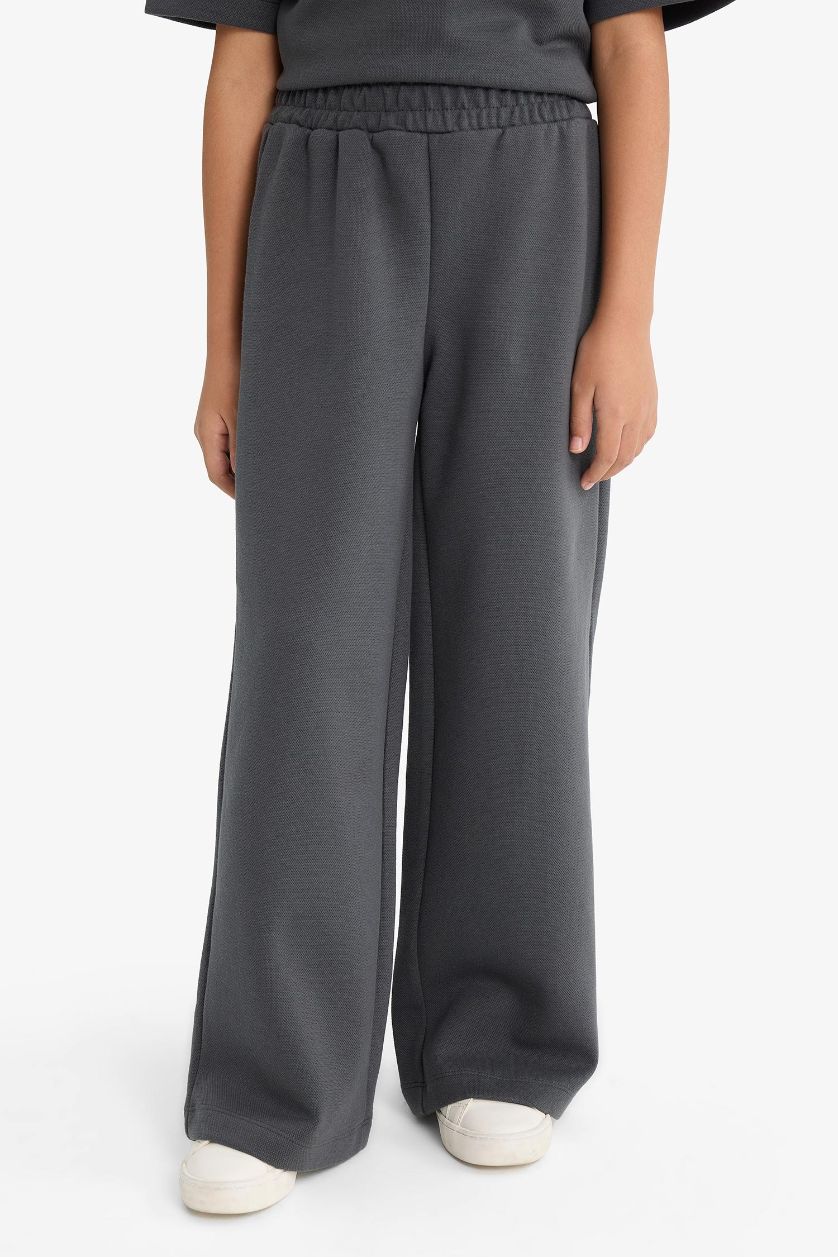 بناتي أنثرا طقم بناتي تيشيرت وسويت بانتس - قطعتين