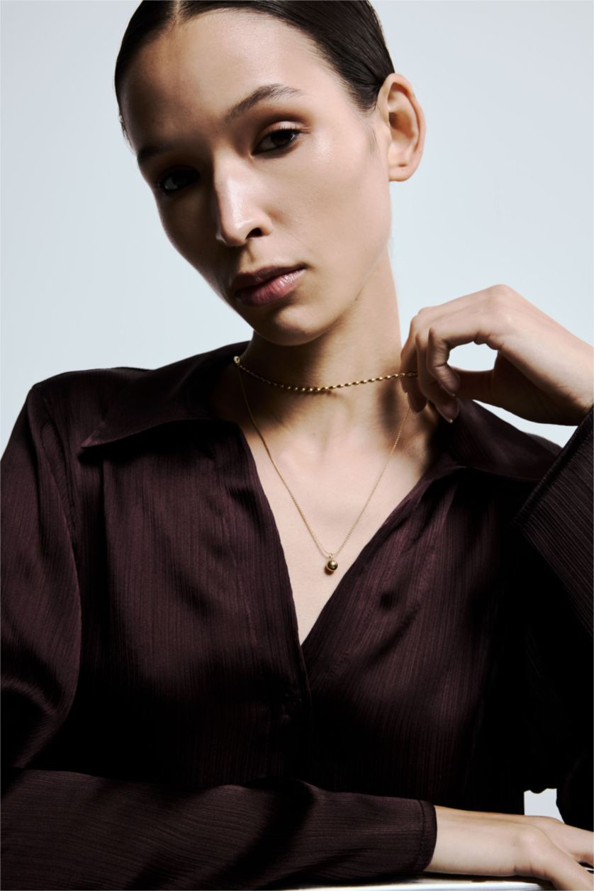 WOMAN GOLD Woman Gold 2 Piece Steel Necklace