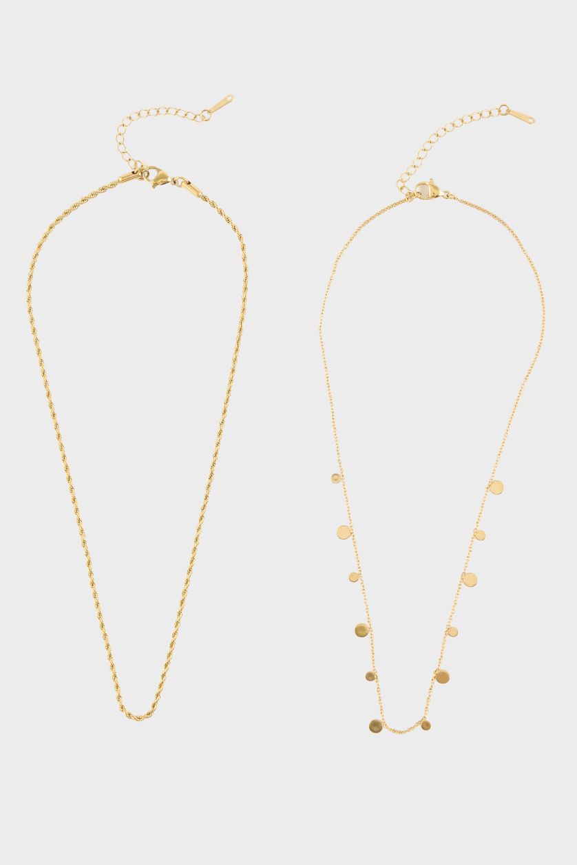 WOMAN GOLD 2 piece Necklace