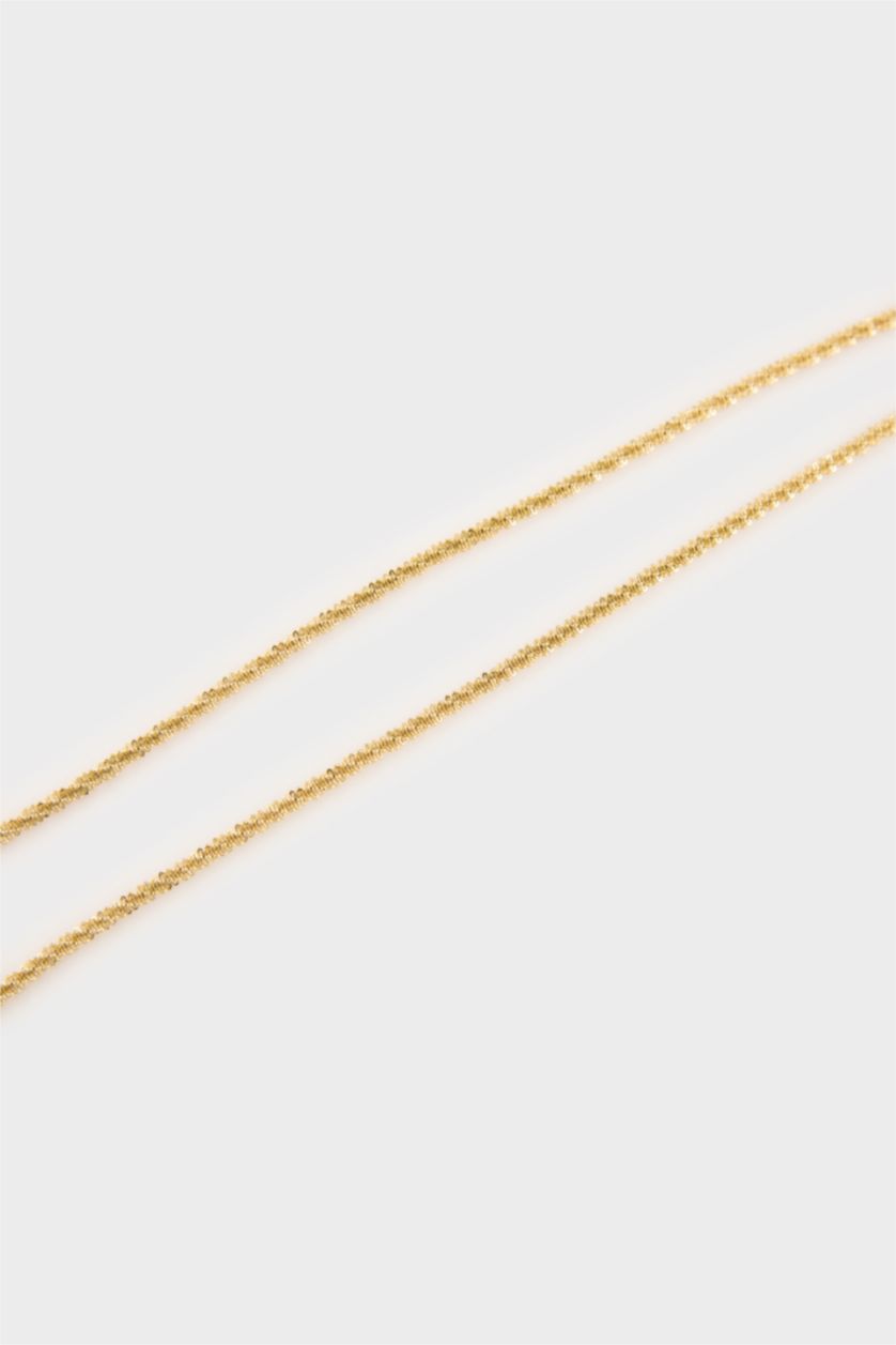 WOMAN GOLD Woman Gold 2 Piece Steel Necklace