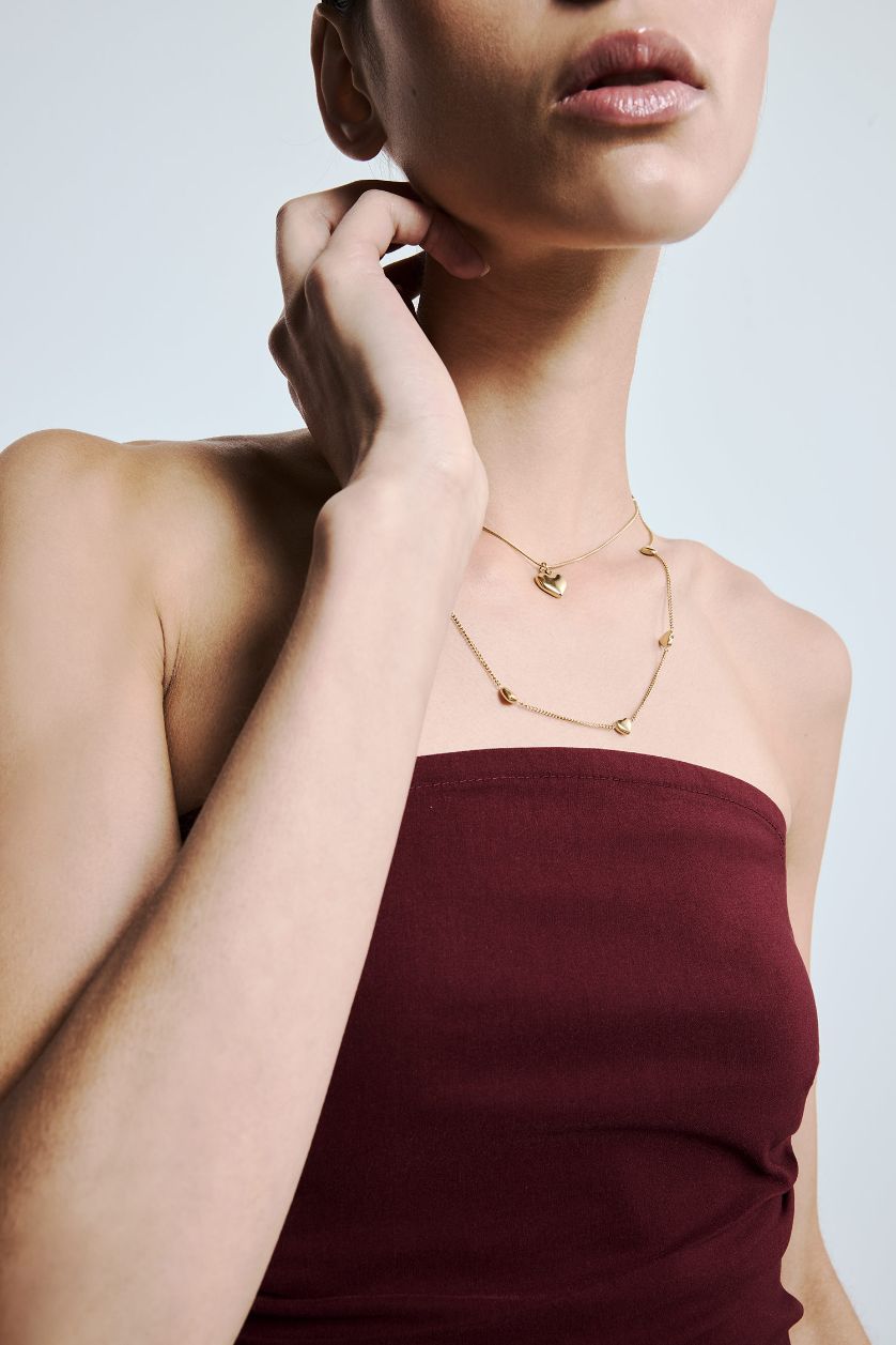 WOMAN GOLD 2 piece Necklace