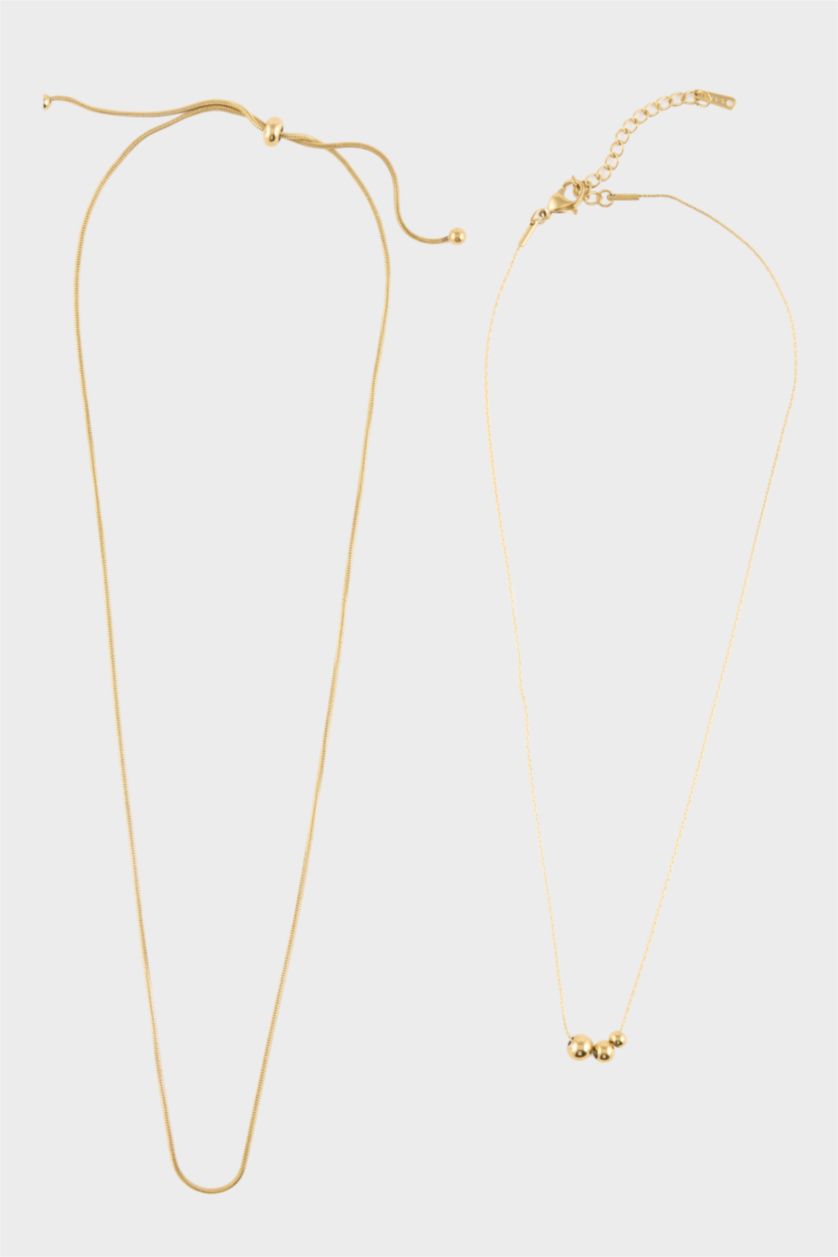 WOMAN GOLD 2 piece Necklace