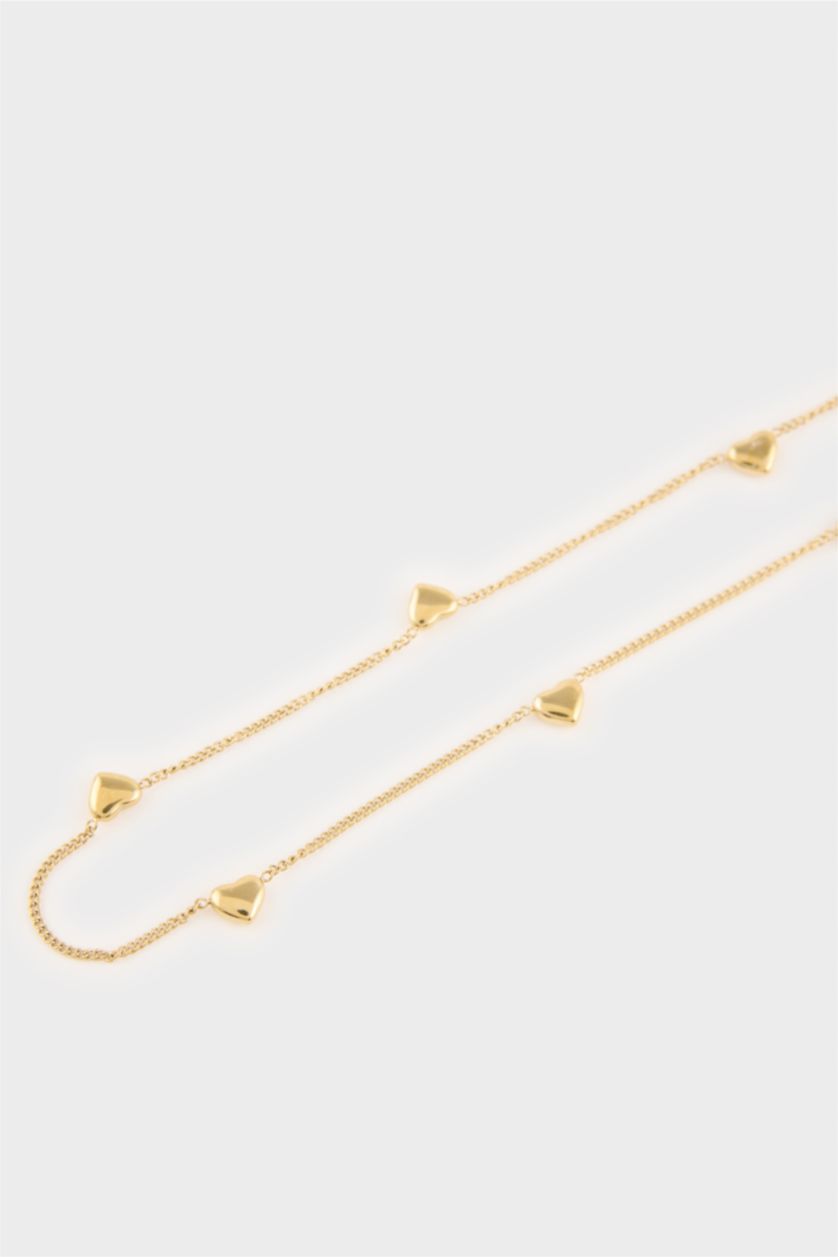 Kadın Altın Kadın Gold 2'li Çelik Kolye