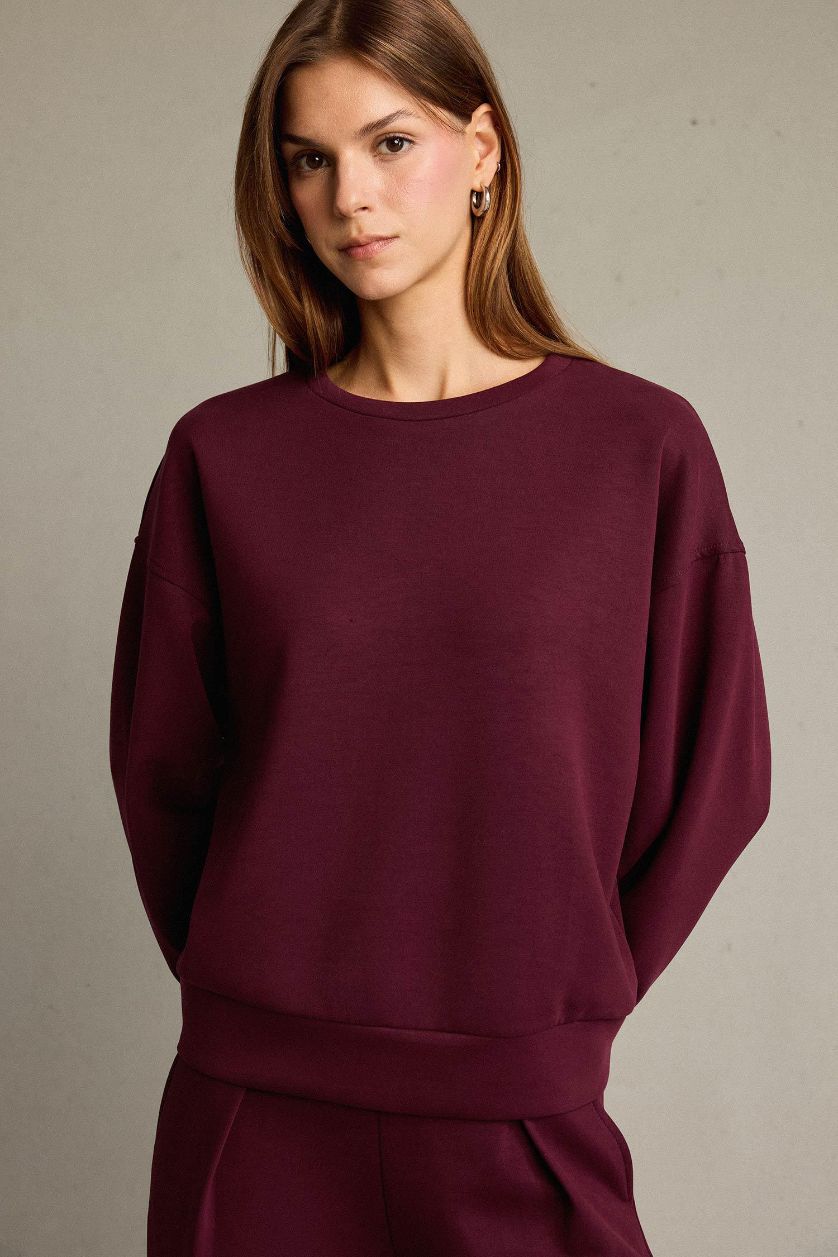 Woman Bordeaux Sweatshirt