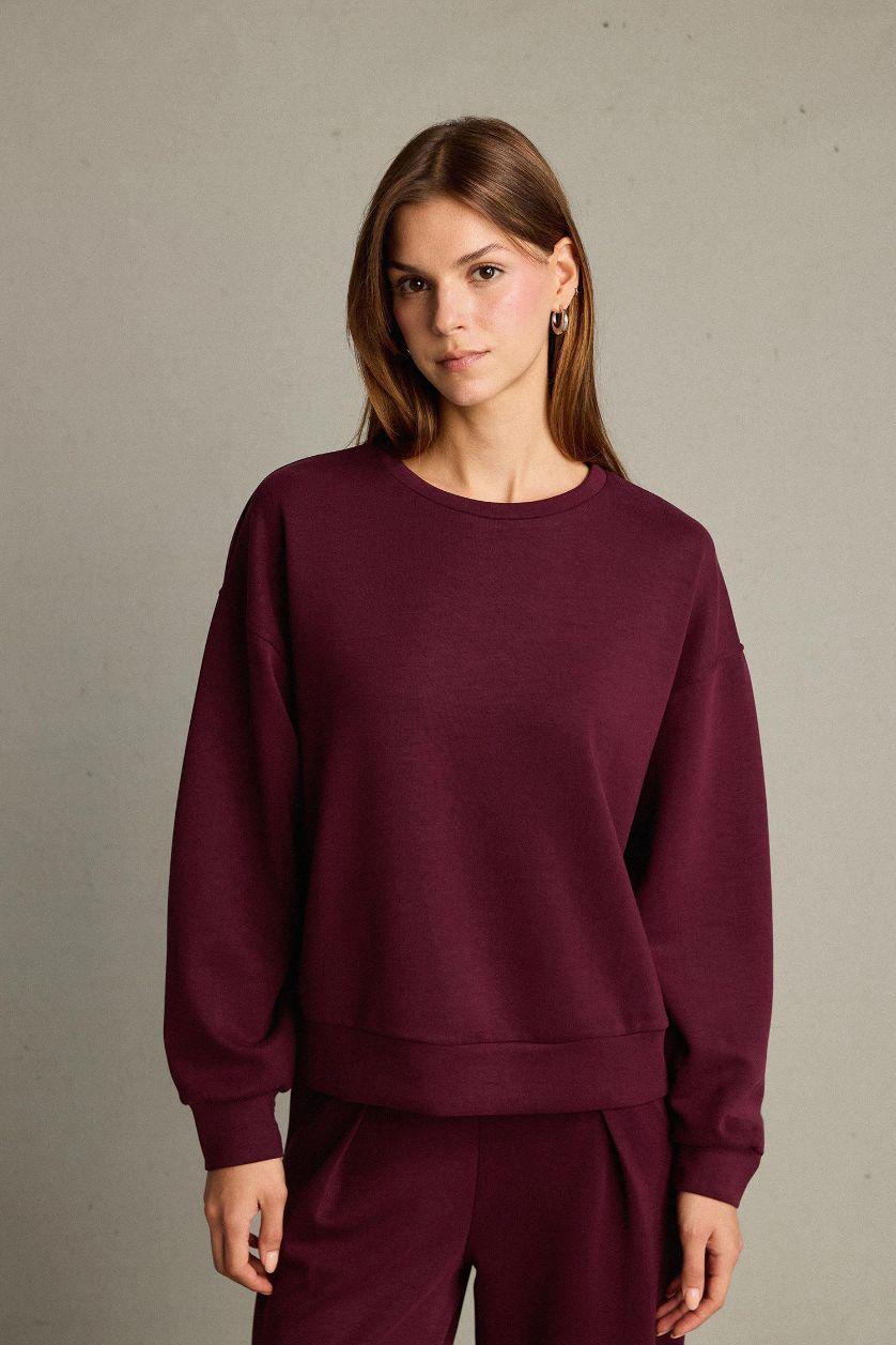 Woman Bordeaux Sweatshirt