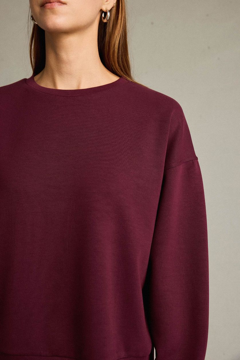 Woman Bordeaux Sweatshirt