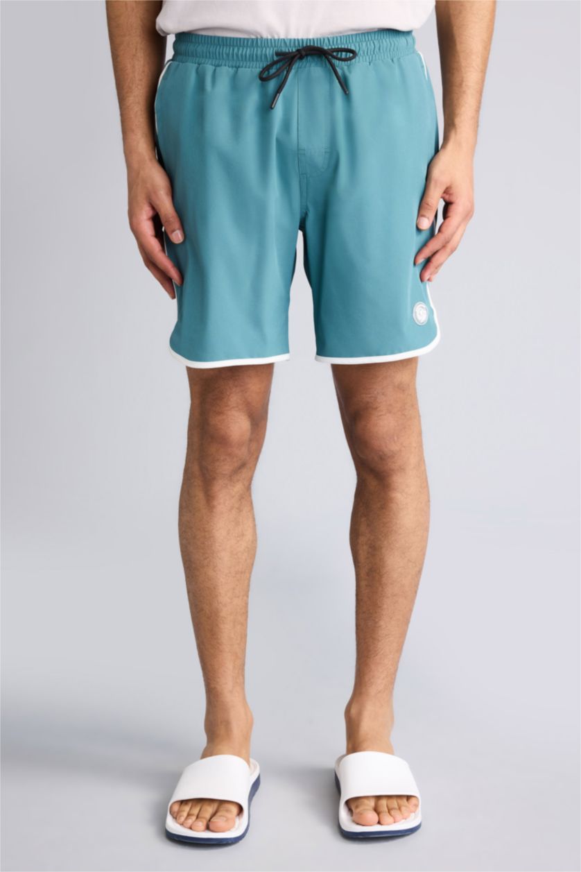 Мужчины Зеленый Пляжные шорты Regular Fit