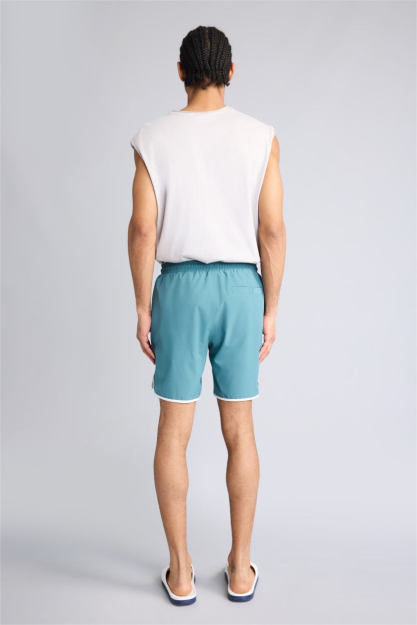 Мужчины Зеленый Пляжные шорты Regular Fit