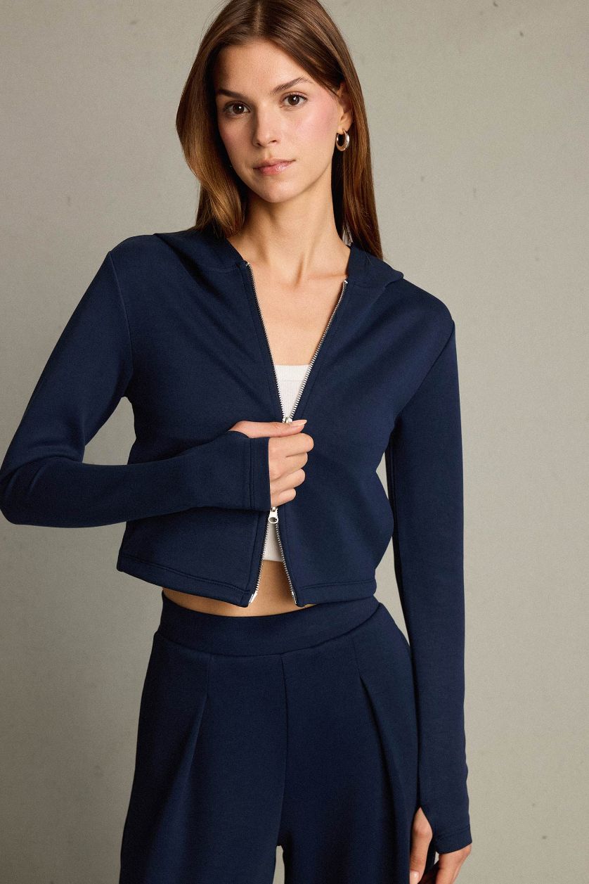 Женщины Синий Кардиган из модала для женщин