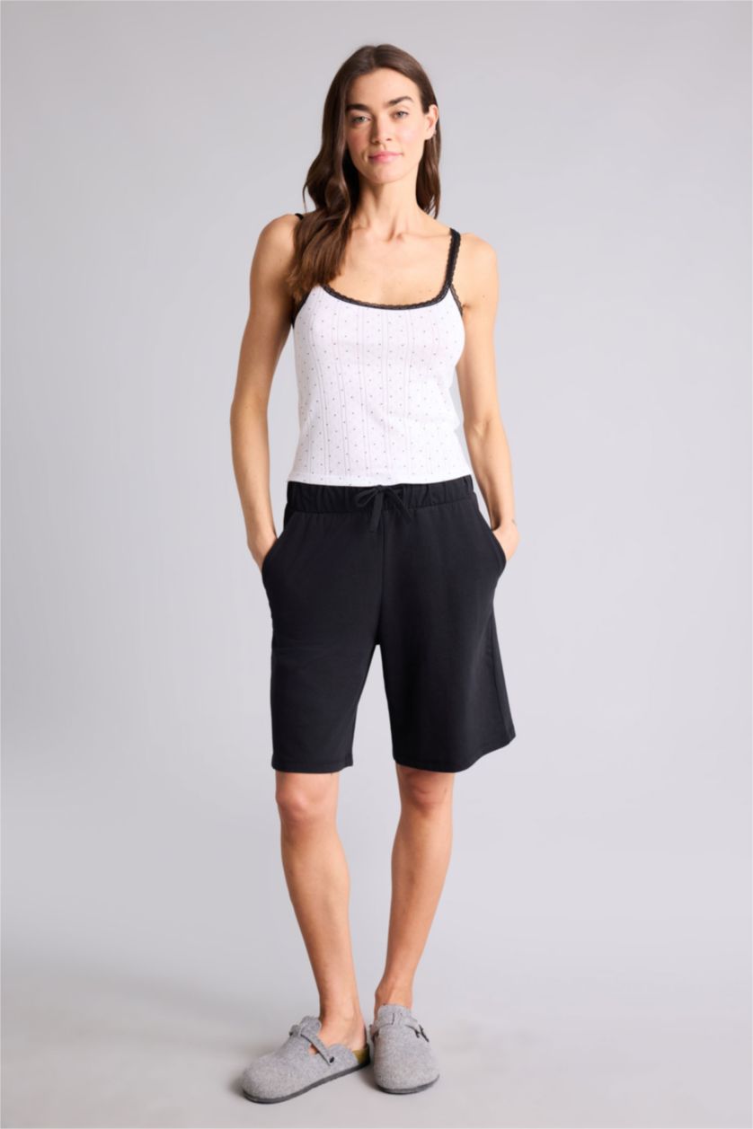 Женщины Кремовый Майка Regular Fit