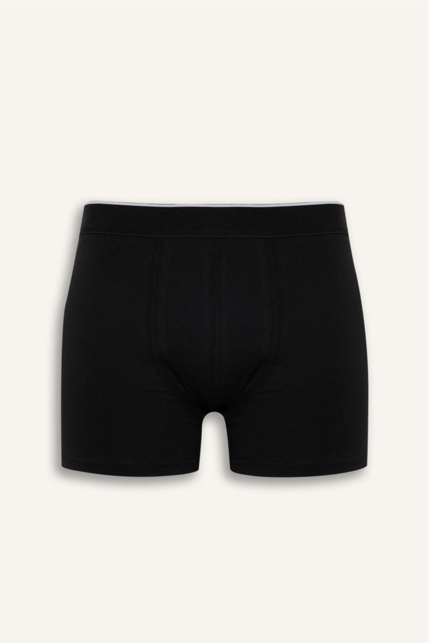 Erkek Siyah Regular Fit 3'lü Boxer