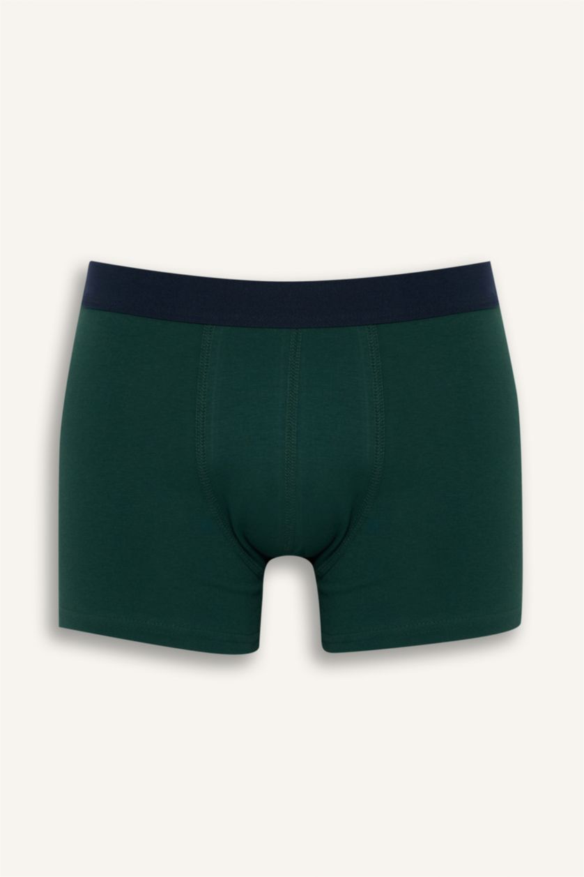 Erkek Bordo Regular Fit Şal Desenli 3'lü Boxer